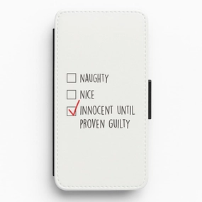 Innocent Until Proven Guilty - Naughty Or Nice  Flip / Wallet Phone Case Matte Surface Design Scratch Guard