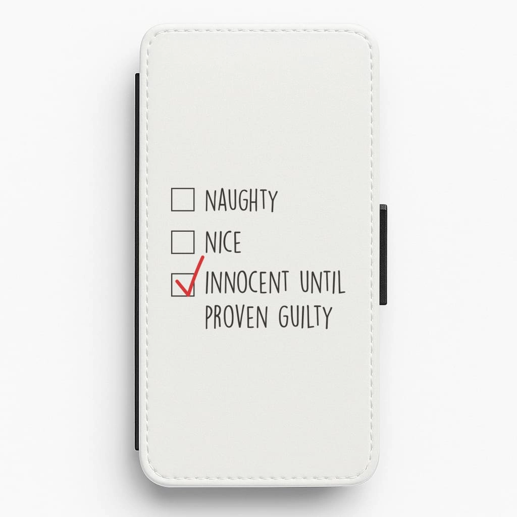 Innocent Until Proven Guilty - Naughty Or Nice  Flip / Wallet Phone Case Matte Surface Design Scratch Guard