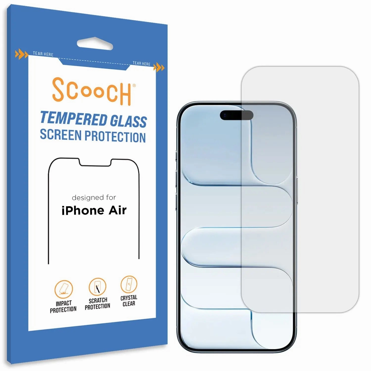 fingerprint free glass iPhone Air Screen Protector