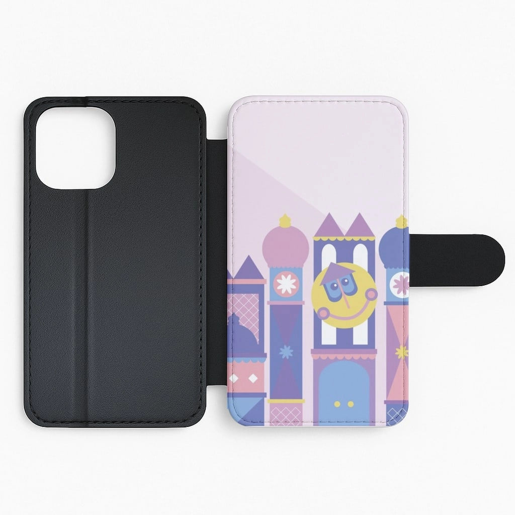 Protective Detailing Edge It's A Small World Flip / Wallet Phone Case