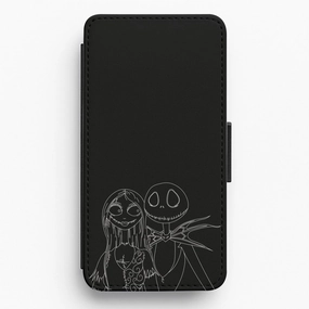 Lightweight Feel Jack And Sally - TNBC Flip / Wallet Phone Case