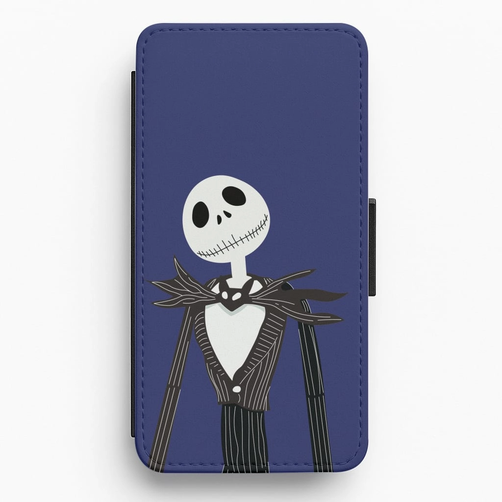 Jack Skellington Blue - TNBC Flip / Wallet Phone Case Smooth Finish