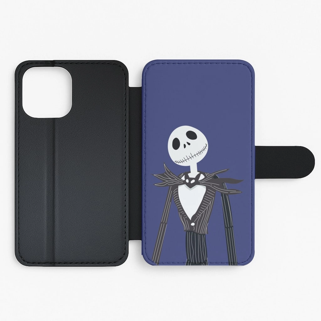 Jack Skellington Blue - TNBC Flip / Wallet Phone Case Smooth Protection Office Accessory