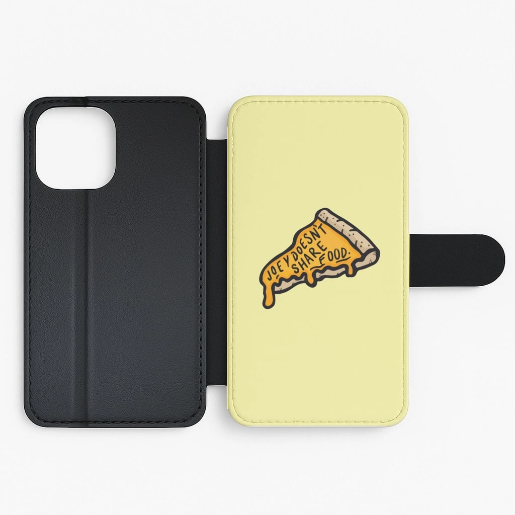 Joey Doesn't Share Food Flip / Wallet Phone Case Professional Look Minimal Design
