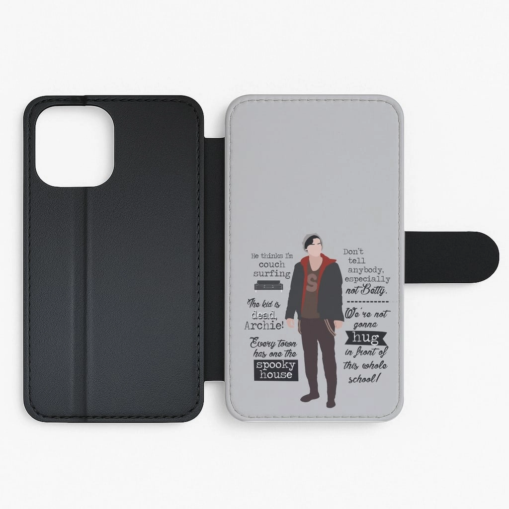 Jughead Quotes Riverdale Flip / Wallet Phone Case Dust proof Modern Build Texture