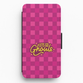 Let's Go Ghouls Flip / Wallet Phone Case Flexible frame