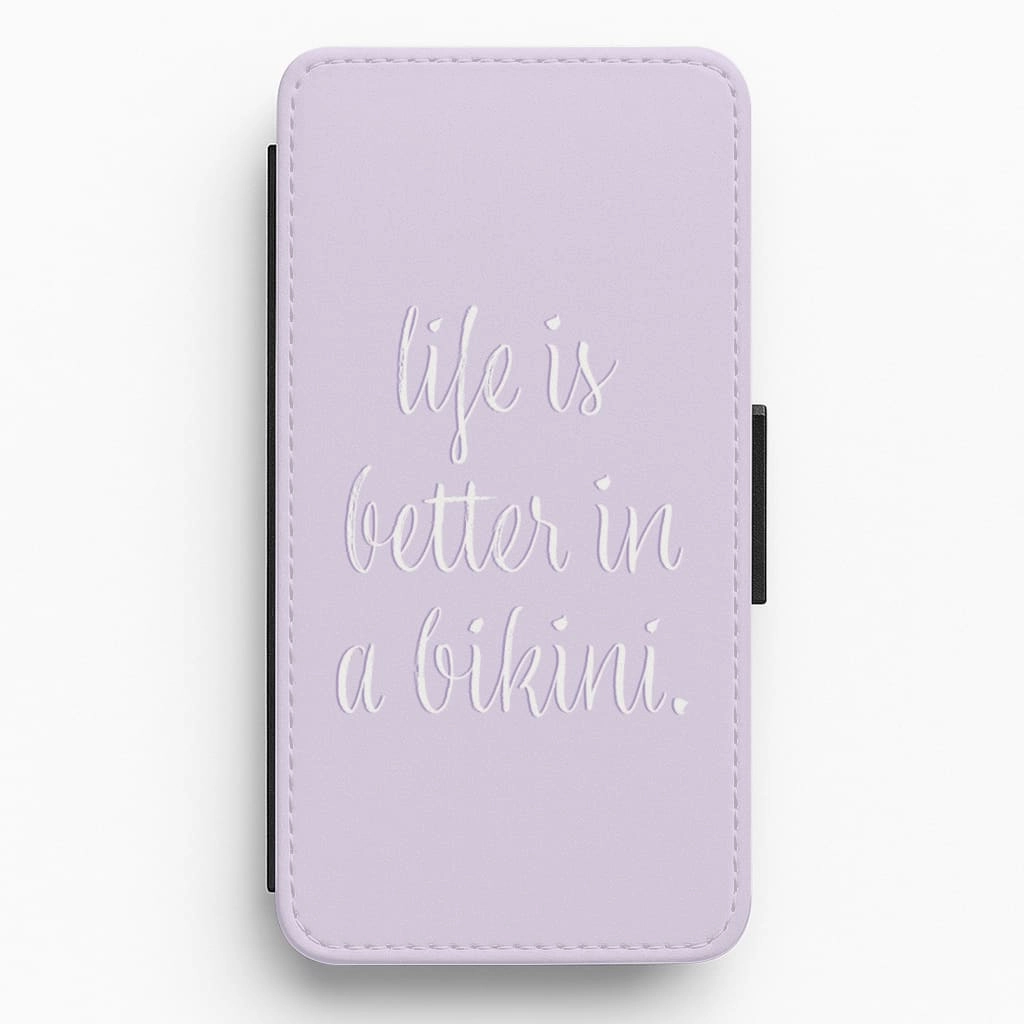 Slim Edge Life Is Better In A Bikini - Hot Girl Summer Flip / Wallet Phone Case