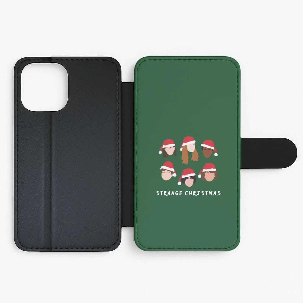 Transparent Edge Strange Crew Christmas Flip / Wallet Phone Case