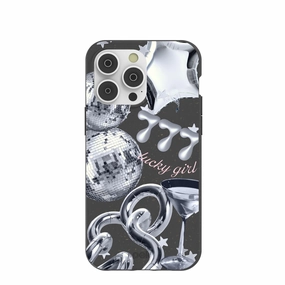 Printed Graphic Black Cosmic Luck iPhone 14 Pro Max Case