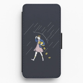 Waffle Rain - Stranger Things Flip / Wallet Phone Case Printed Graphic