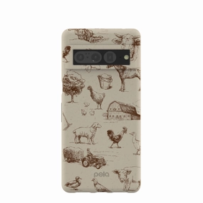 London Fog Barn and Field Google Pixel 7 Pro Case Color Pattern Smooth Finish