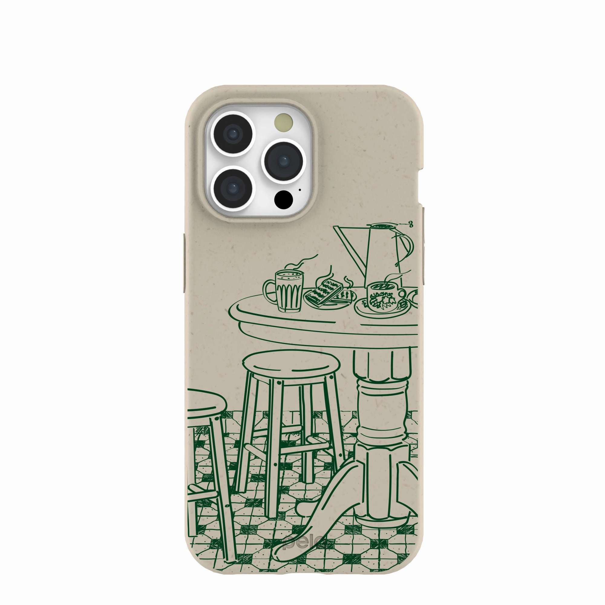 Minimal Texture Layer Everyday Use London Fog Brunch iPhone 15 Pro Max Case