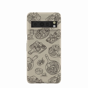 London Fog Charcuterie Boards Google Pixel 8 Pro Case Rugged Edge Smooth Layer Texture