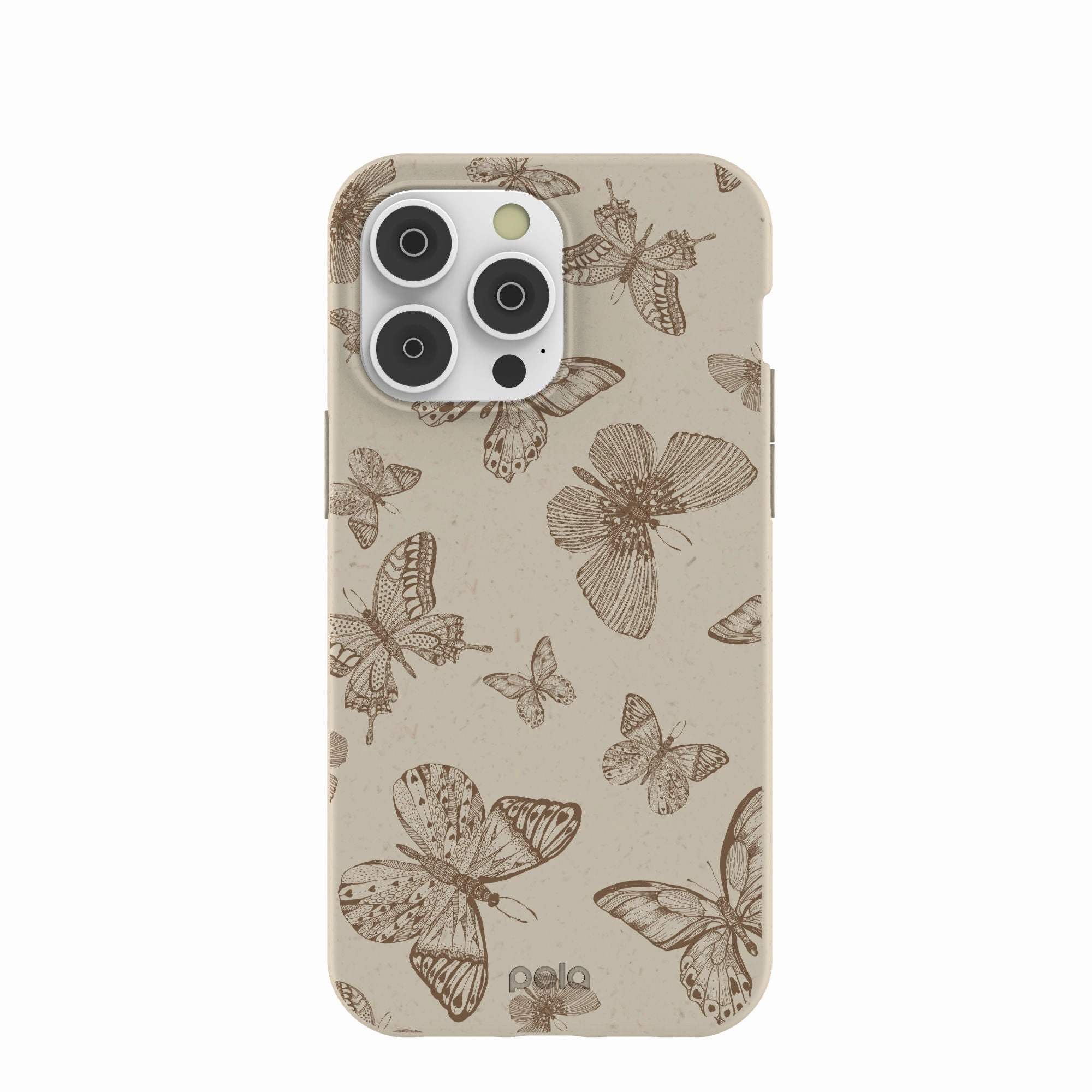 Minimalist Aesthetic London Fog Delicate Flutters iPhone 14 Pro Max Case