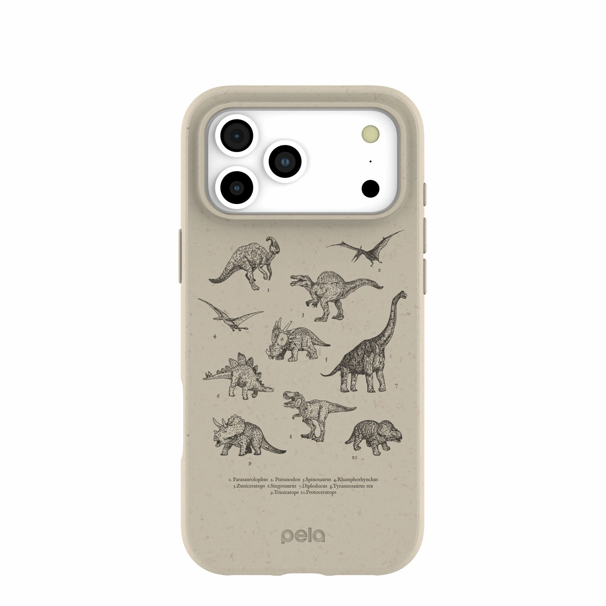 Soft Build Texture London Fog Dinosaurology iPhone 17 Pro Max Case