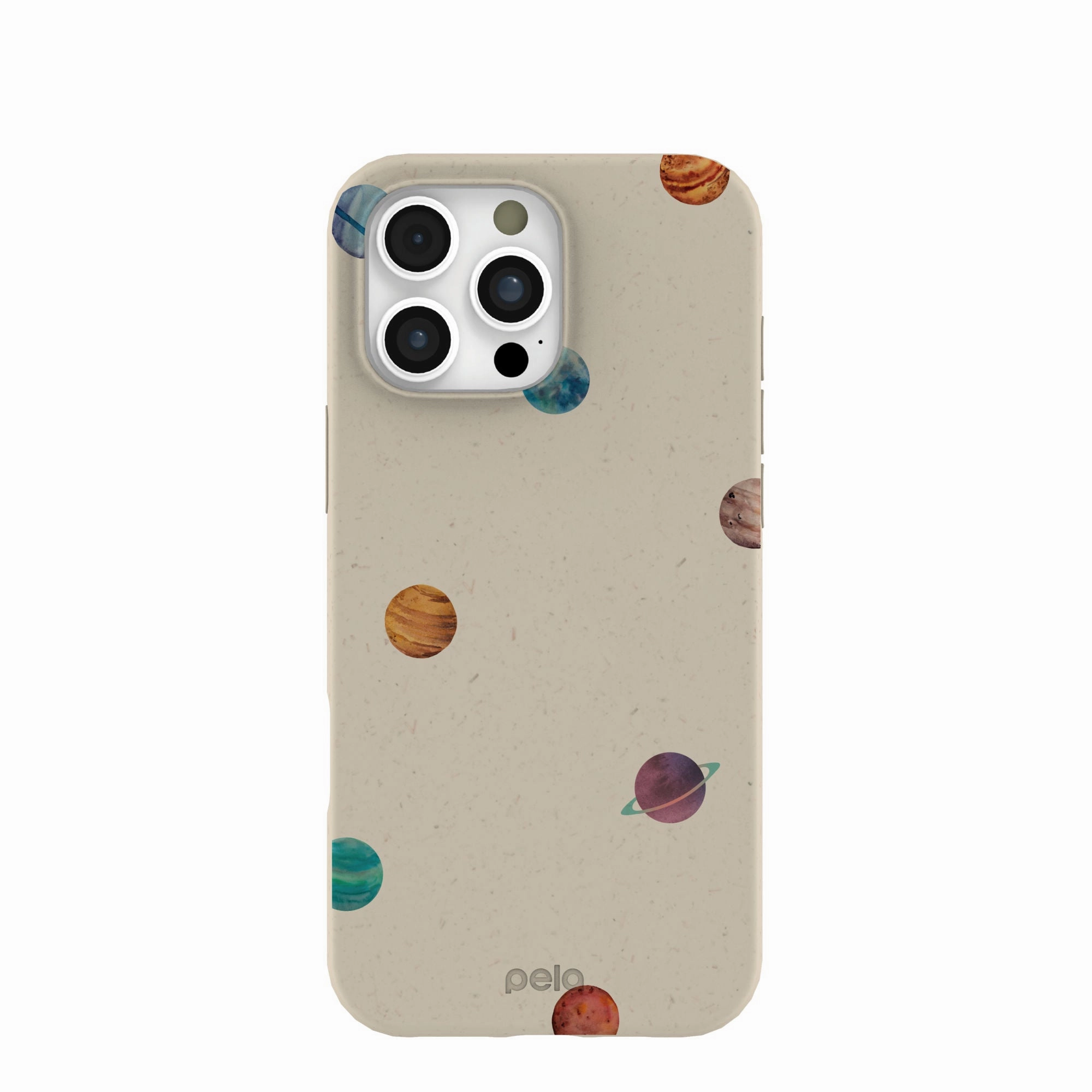 Elegant Comfort Matte Texture Finish London Fog Lil Planets iPhone 16 Pro Max Case