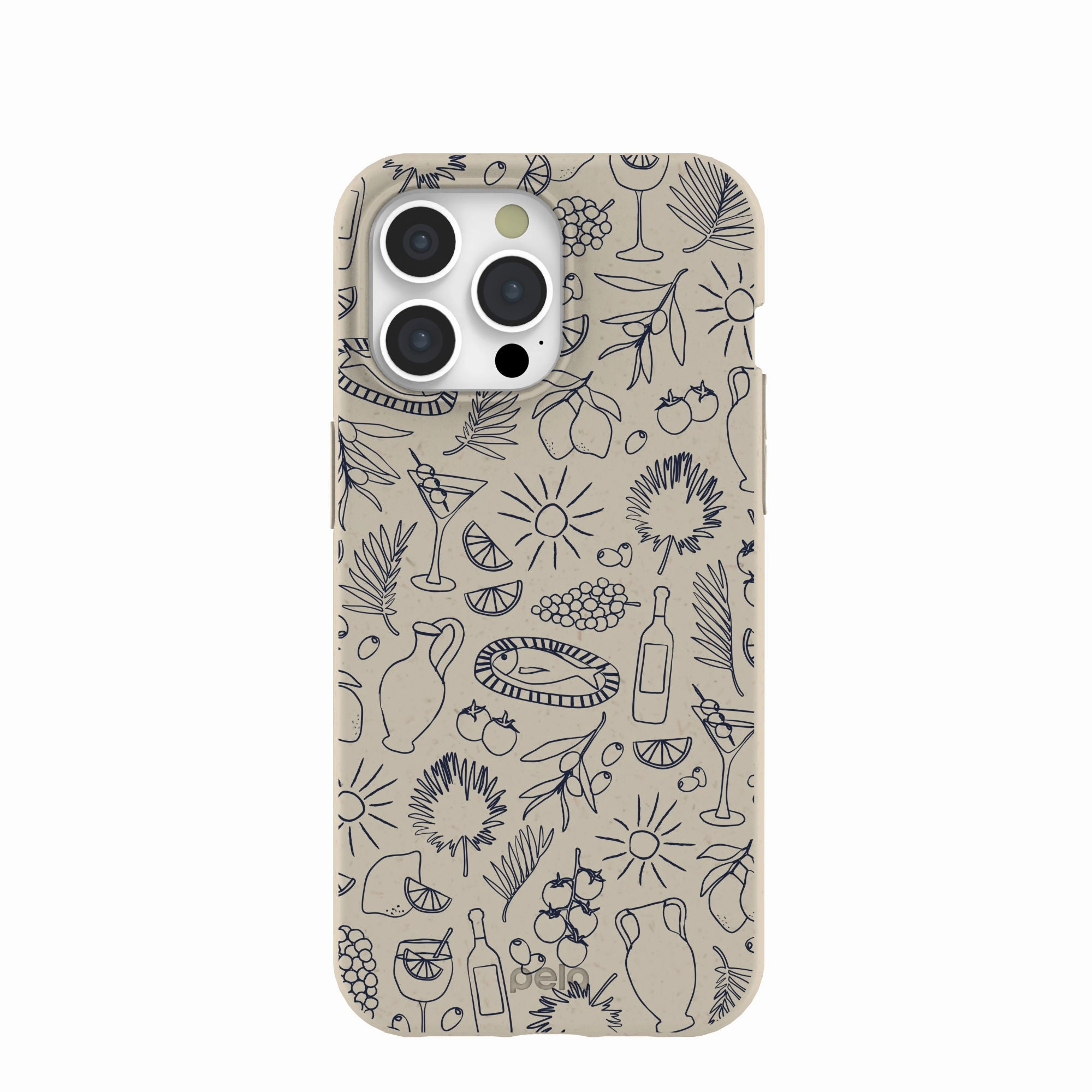 London Fog Mediterranean Moments iPhone 15 Pro Max Case Edge Reinforced Minimal Look