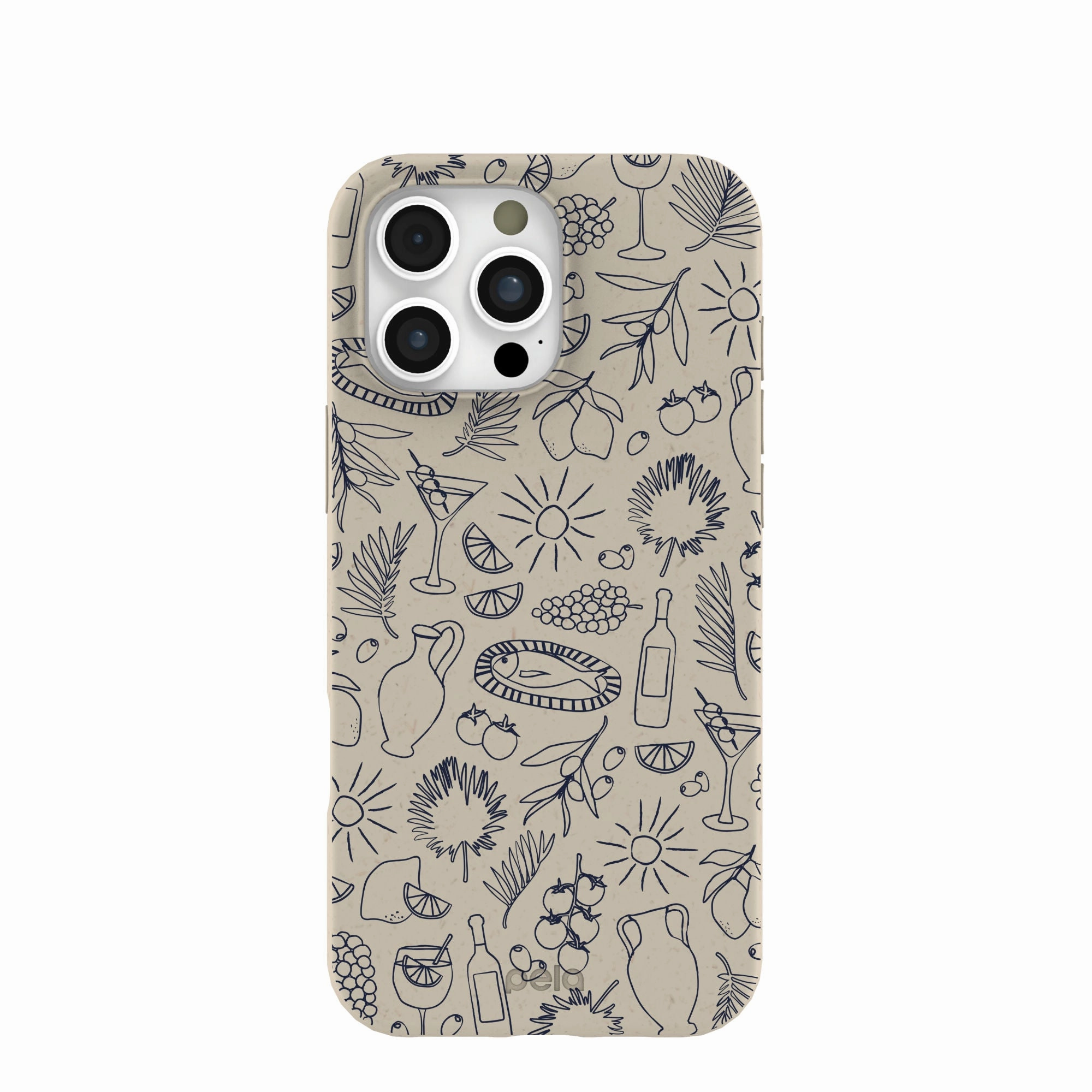 London Fog Mediterranean Moments iPhone 16 Pro Max Case Elegant Look