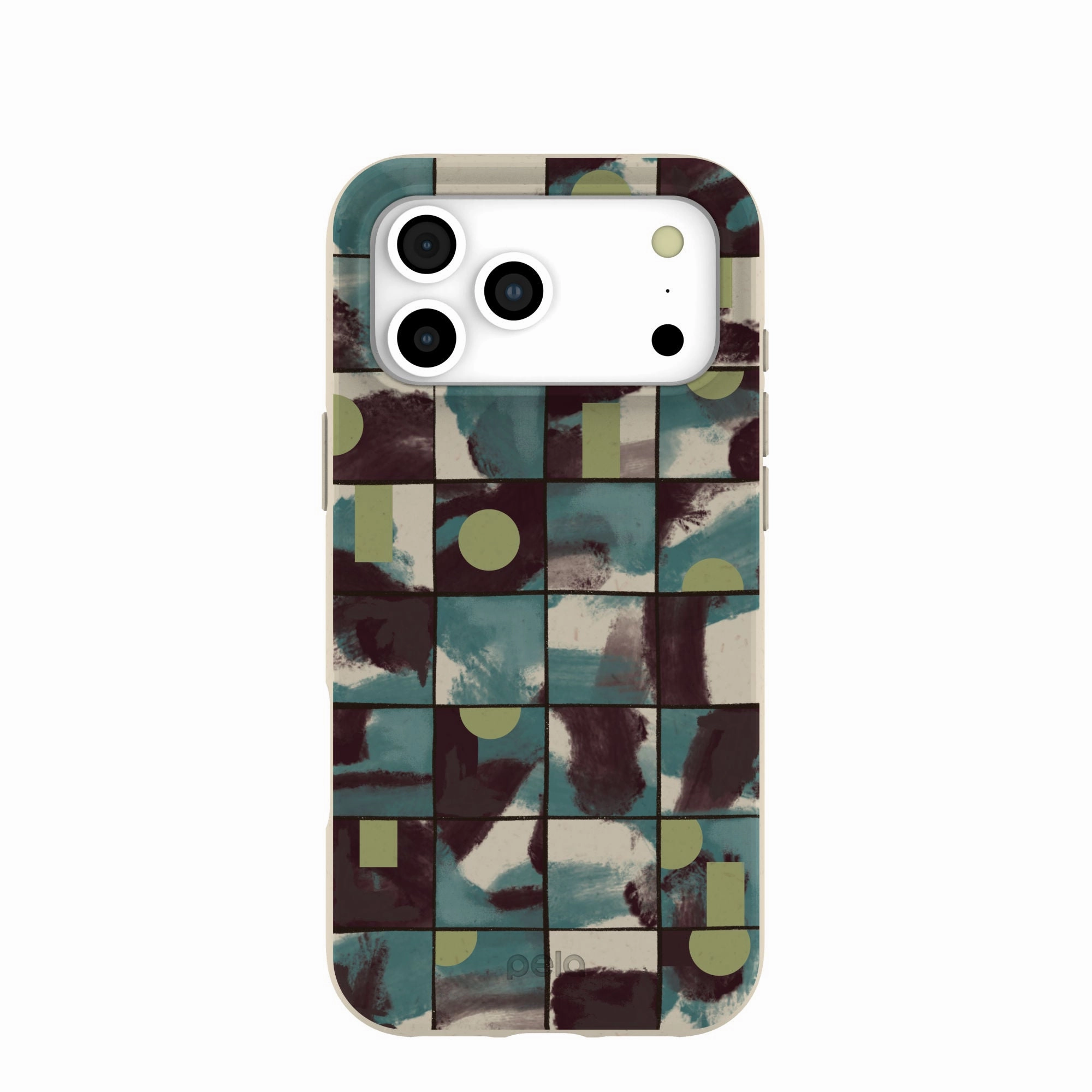 Raised Bezels Premium Quality London Fog Mosaic Puzzle iPhone 17 Pro Max Case