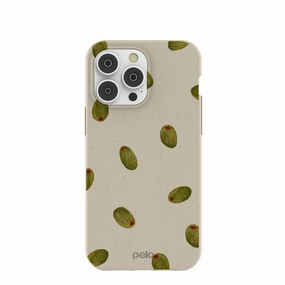 London Fog Olive Party iPhone 14 Pro Max Case Elegant Pattern Design Matte Build