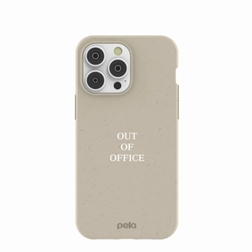 Soft Edge Durable Detail London Fog Out of Office iPhone 14 Pro Max Case