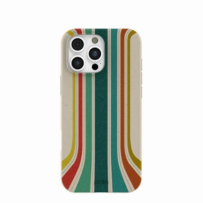 Trendy Accessory Minimal Aesthetic Touch London Fog Retro Lines iPhone 16 Pro Max Case