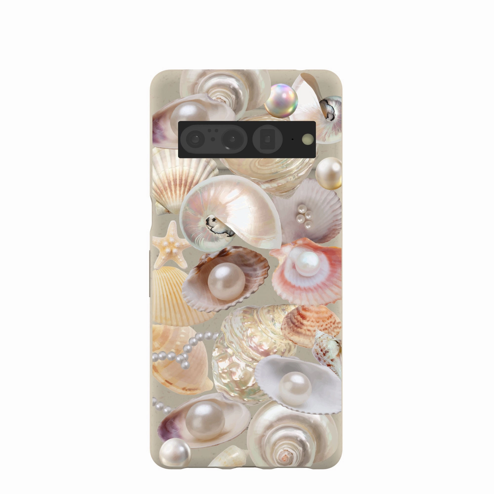 London Fog Sea Gems Google Pixel 7 Pro Case Hybrid Build Texture Portable Fit