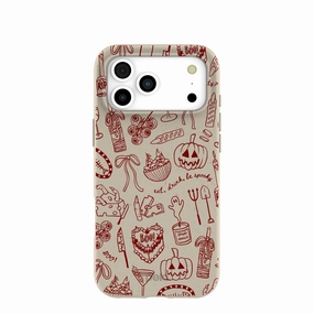 London Fog Spooky Dinner Party iPhone 17 Pro Max Case Impact Guard Shock Frame