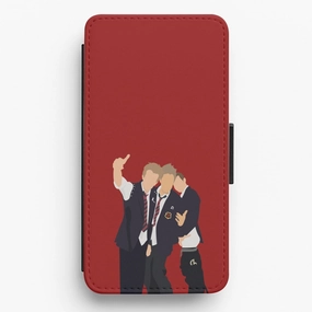 School Clothes - Bust Band Flip / Wallet Phone Case Durable Design