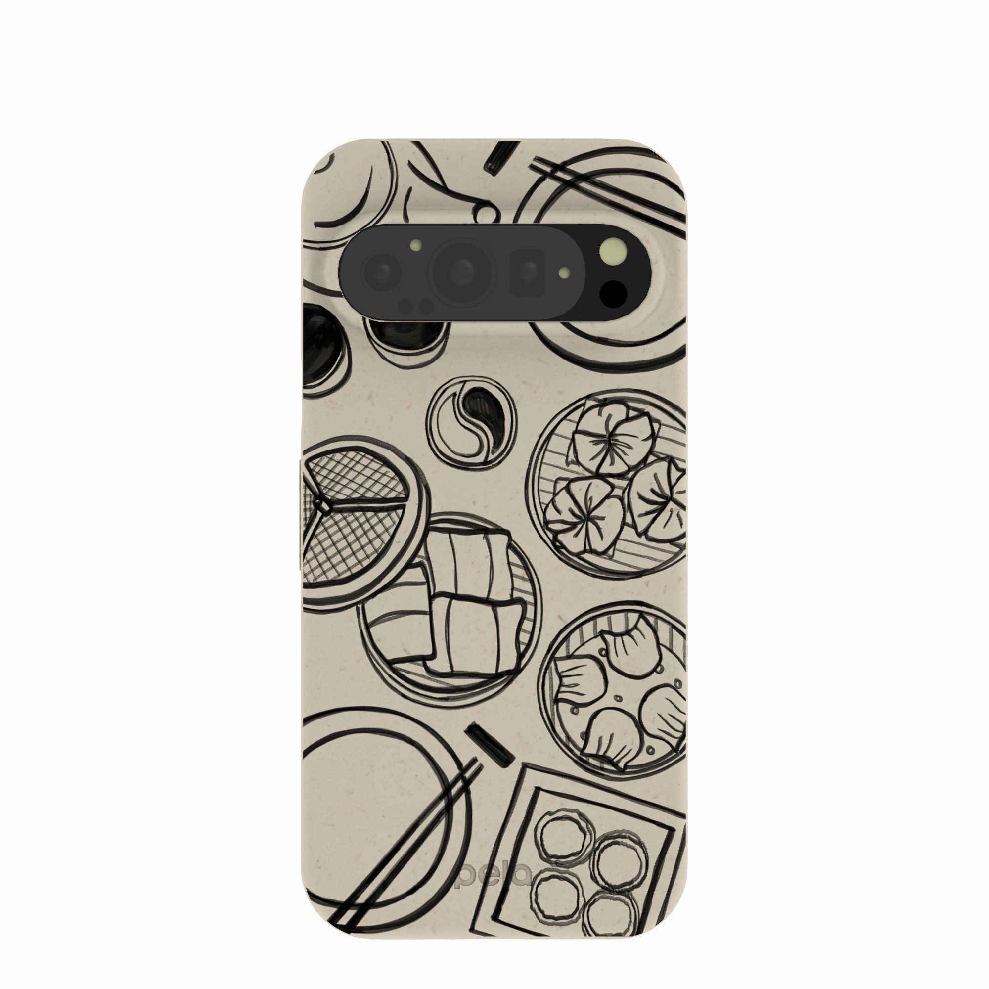 London Fog Dimsum Doodles Google Pixel 9/9 Pro Case Elegant Craft