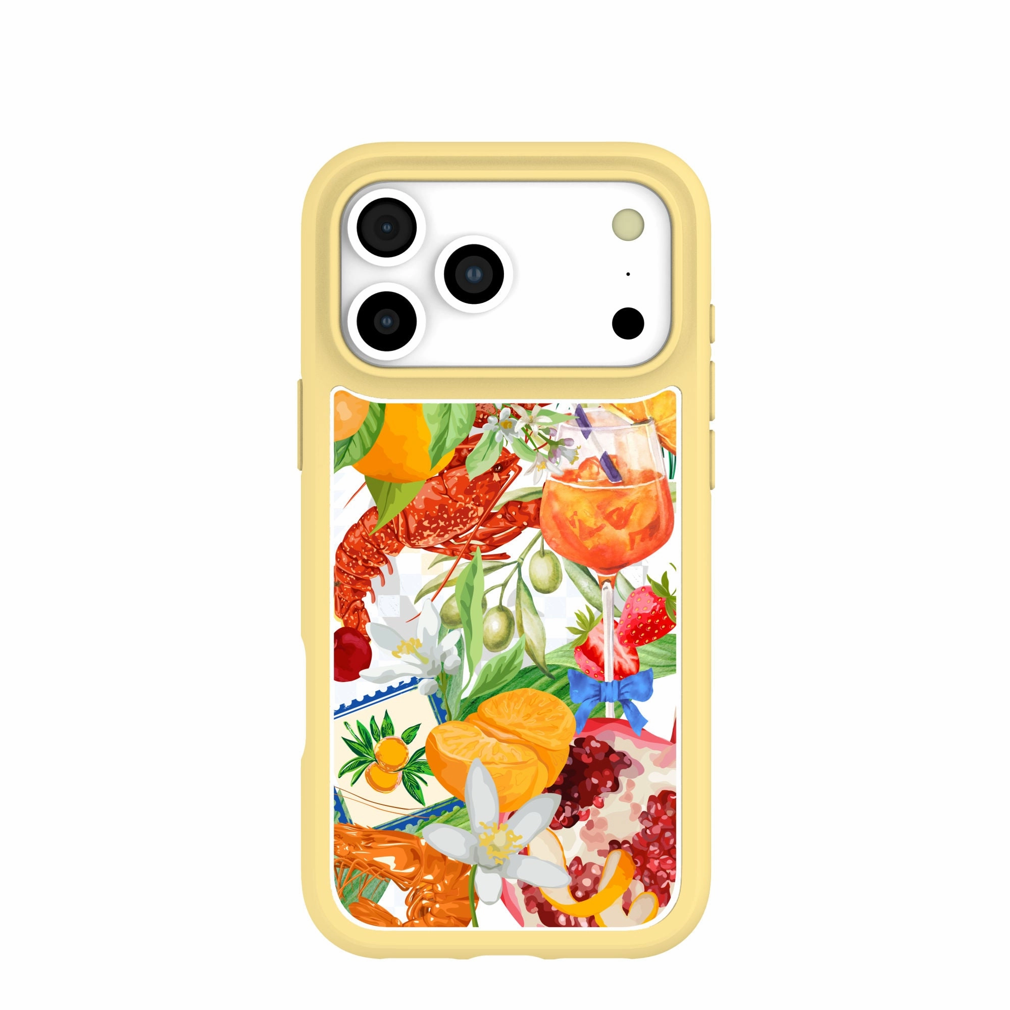 3D Effect Clear Mediterranean Summers iPhone 17 Pro Max Case With Sunbeam Ridge (MagSafe included)