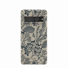 Glossy Texture London Fog Vintage Coral Google Pixel 7 Pro Case