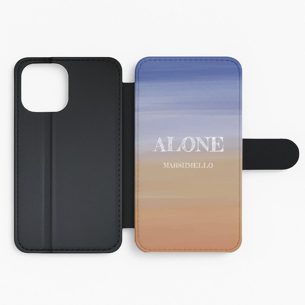 Alone - Marshmello Flip / Wallet Phone Case Scratch Block