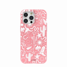 anti fingerprint Bubblegum Pink Coastal Rodeo iPhone 15 Pro Max Case