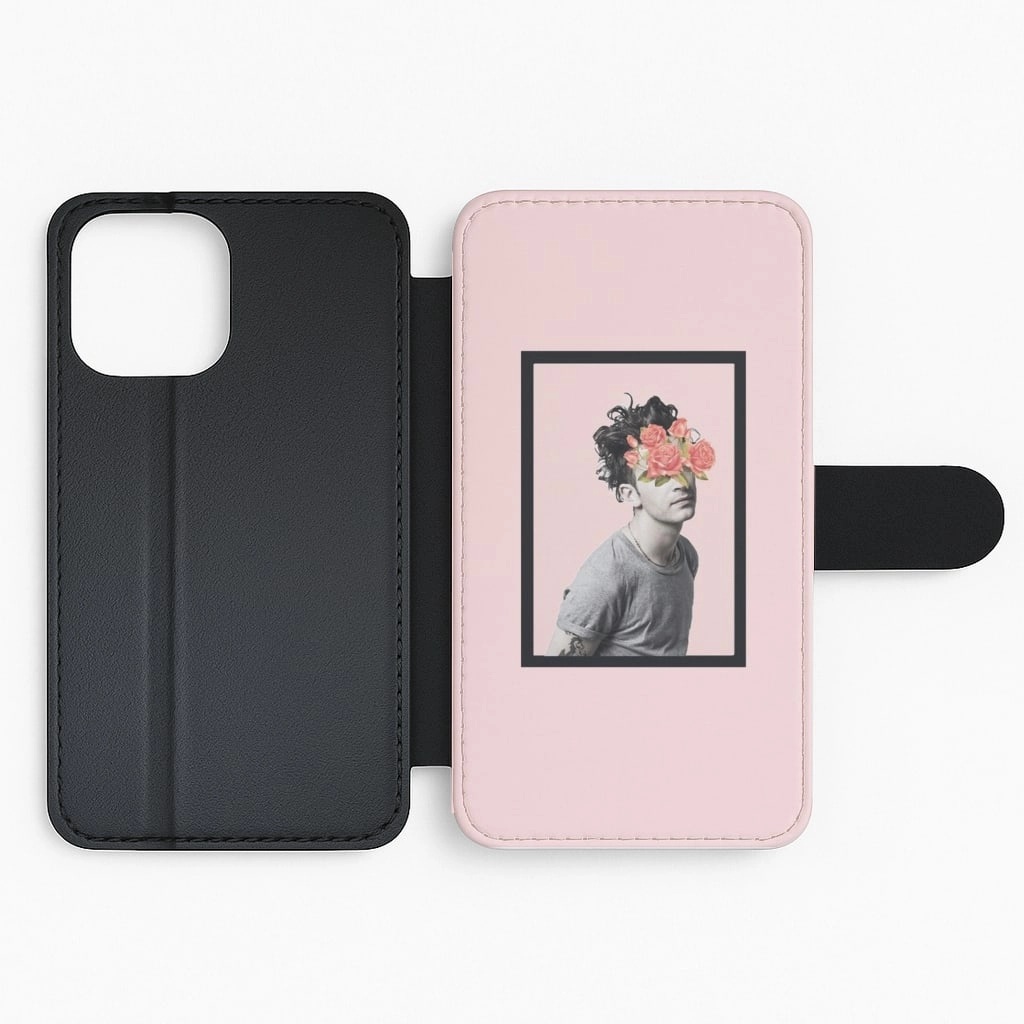 Soft Edge Look Matt - 1975 Flower Cencored Flip / Wallet Phone Case