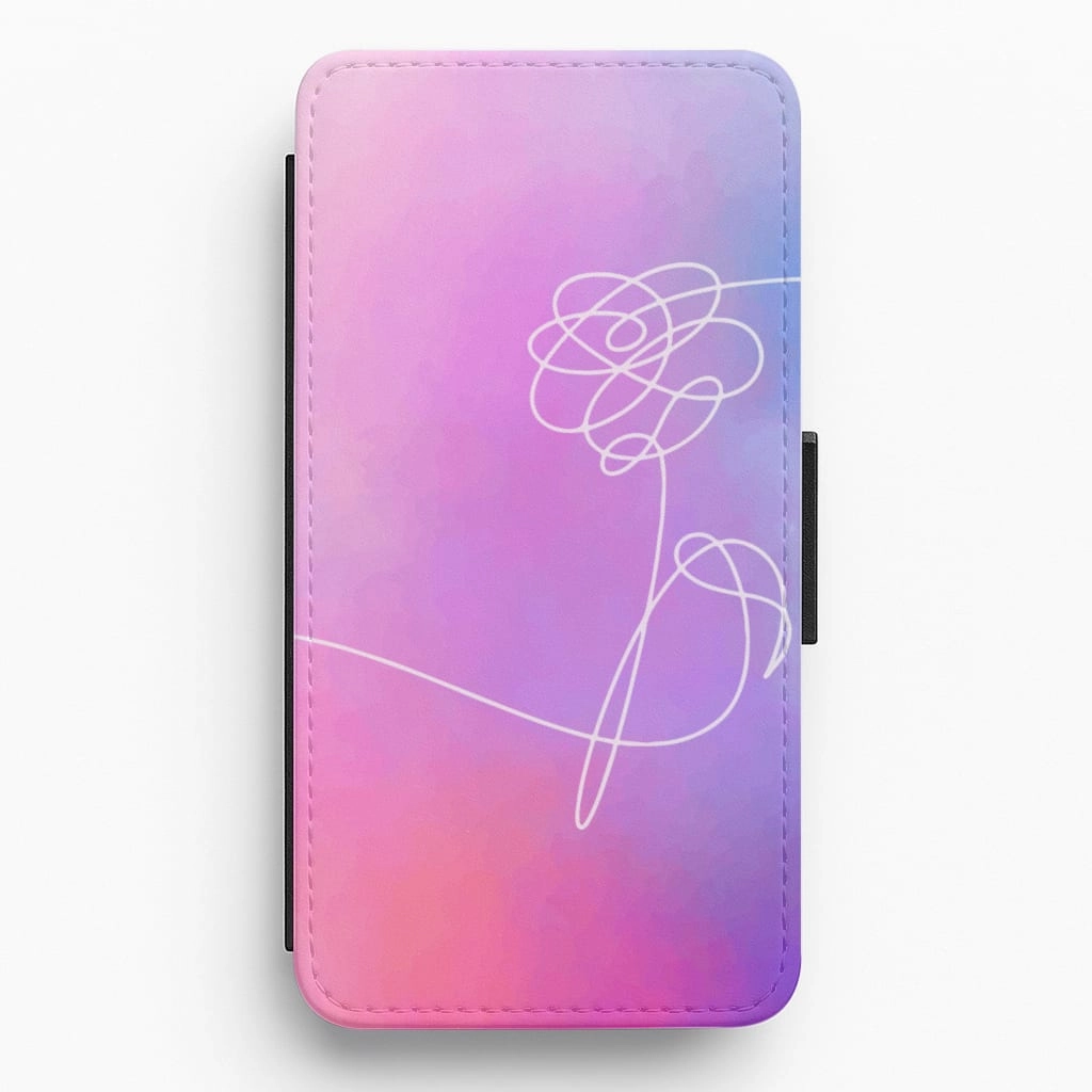 BTS Flower Pattern - K Pop Flip / Wallet Phone Case Protective Design Tough Exterior