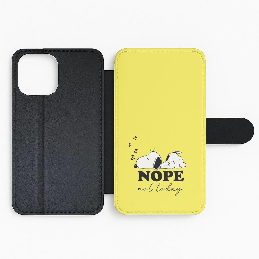 Nope, Not Today Flip / Wallet Phone Case Pocket Size
