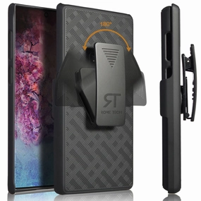 Samsung Galaxy Note 10 Belt Clip Holster Phone Case Rugged Texture Design Luxury Surface