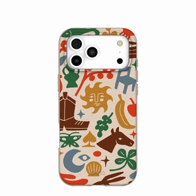 Marble Texture Seashell Junk Drawer iPhone 17 Pro Max Case