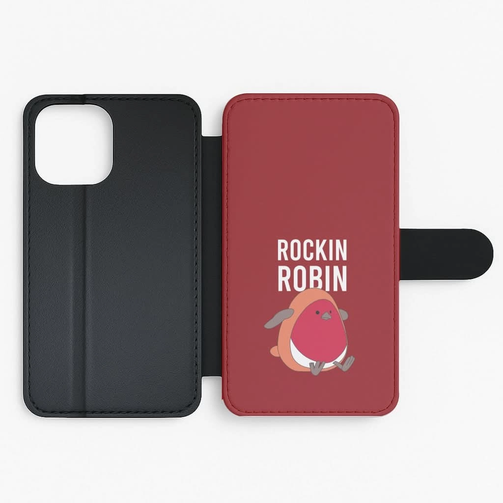 Rockin Robin Plush Flip / Wallet Phone Case Durable Protection Layer