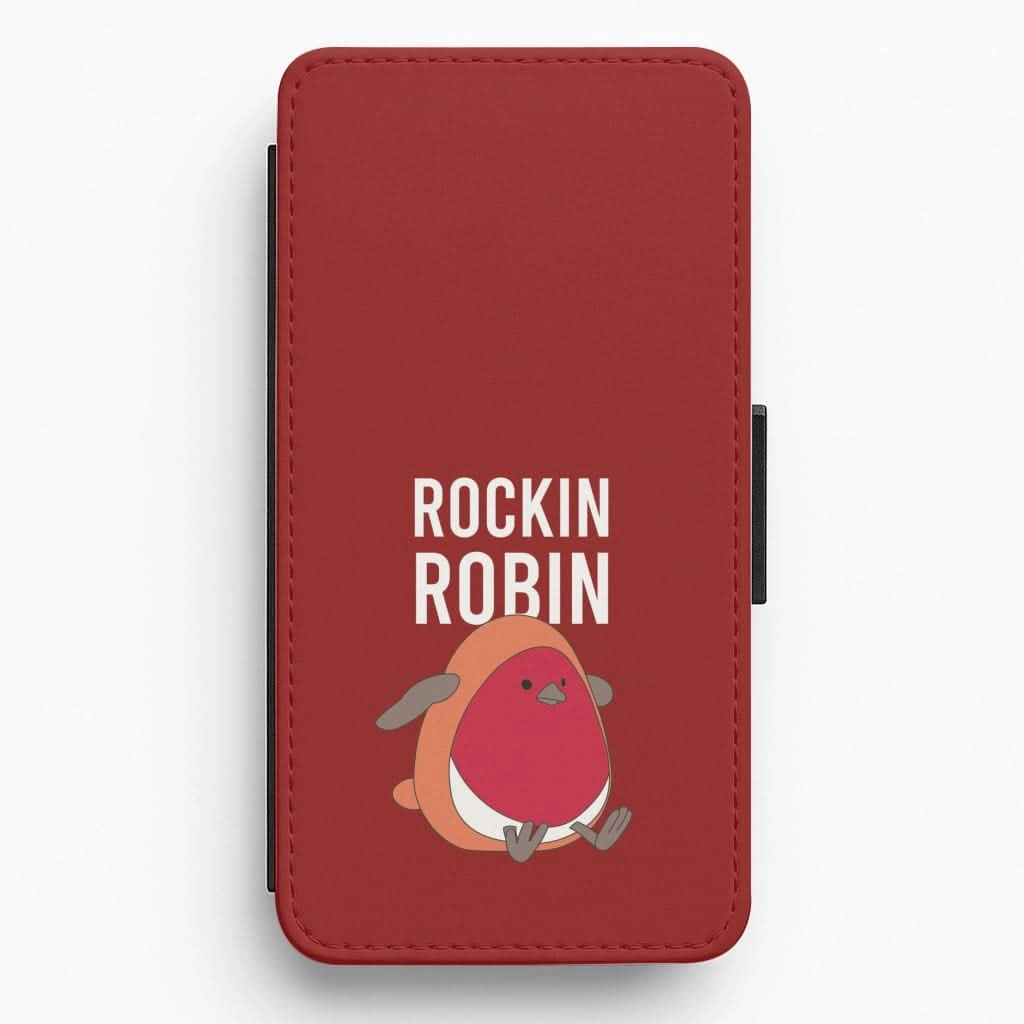 Rockin Robin Plush Flip / Wallet Phone Case Scratch Block Soft Material