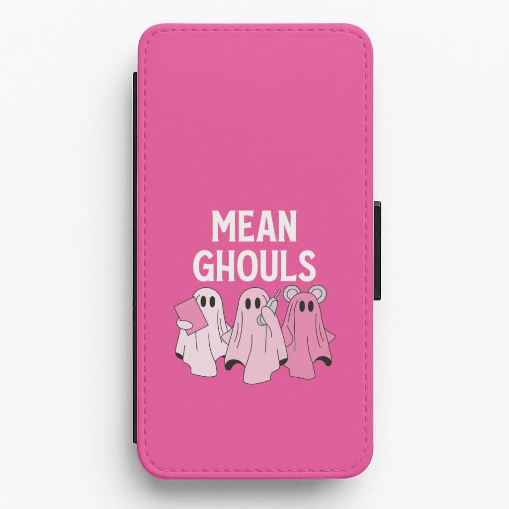 Mean Ghouls Flip / Wallet Phone Case Smooth Shield Minimal Edge Design