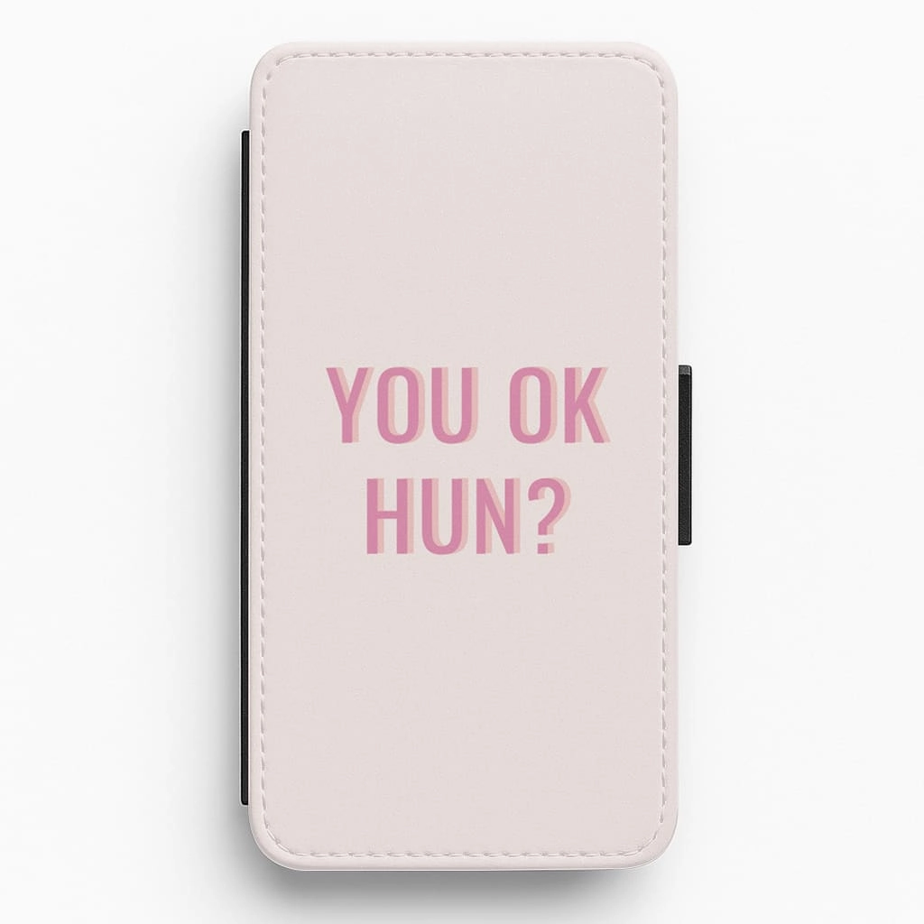 Vivid Pattern You OK Hun? Flip / Wallet Phone Case
