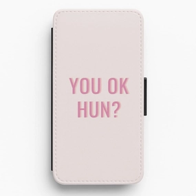 Vivid Pattern You OK Hun? Flip / Wallet Phone Case