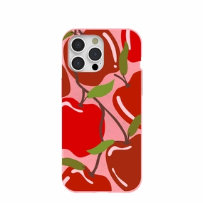 Bubblegum Pink Apple of My Eye iPhone 15 Pro Max Case Modern Design Grip Enhanced