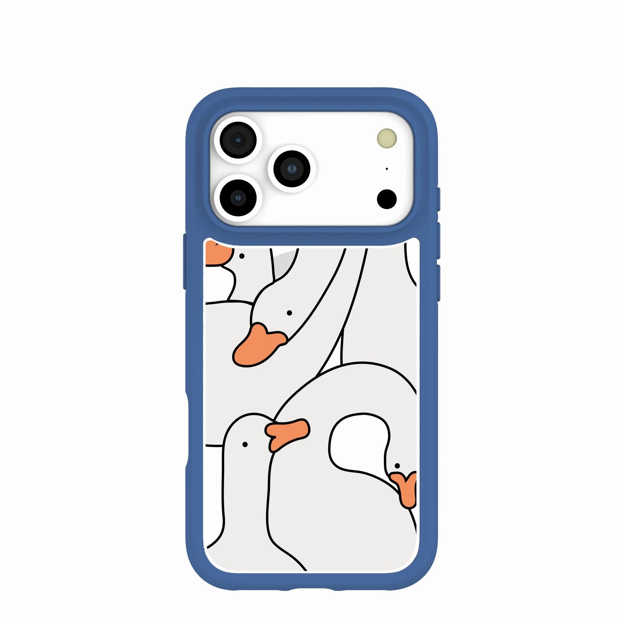Clear Silly Goose iPhone 17 Pro Max Case With True Blue Ridge (MagSafe included) Hybrid Texture Design