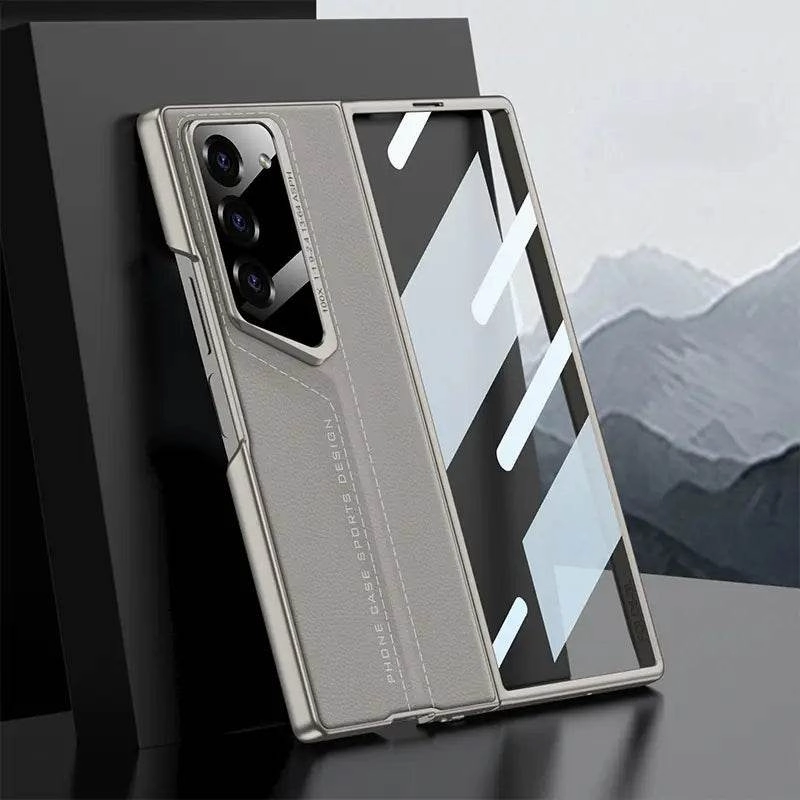Galaxy Z Fold6 Heritage? Cutting Edge Leather Case Lightweight Frame