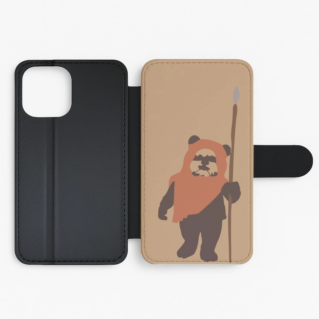 Smooth Outline Comfort Pattern Texture Ewok Flip / Wallet Phone Case