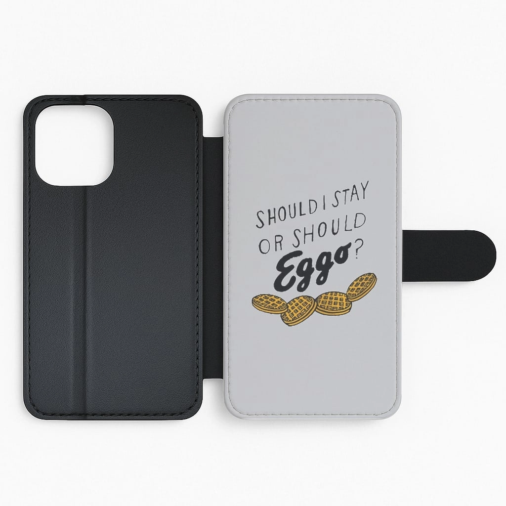 Compact Fit Should I Stay Or Should I Eggo Flip / Wallet Phone Case