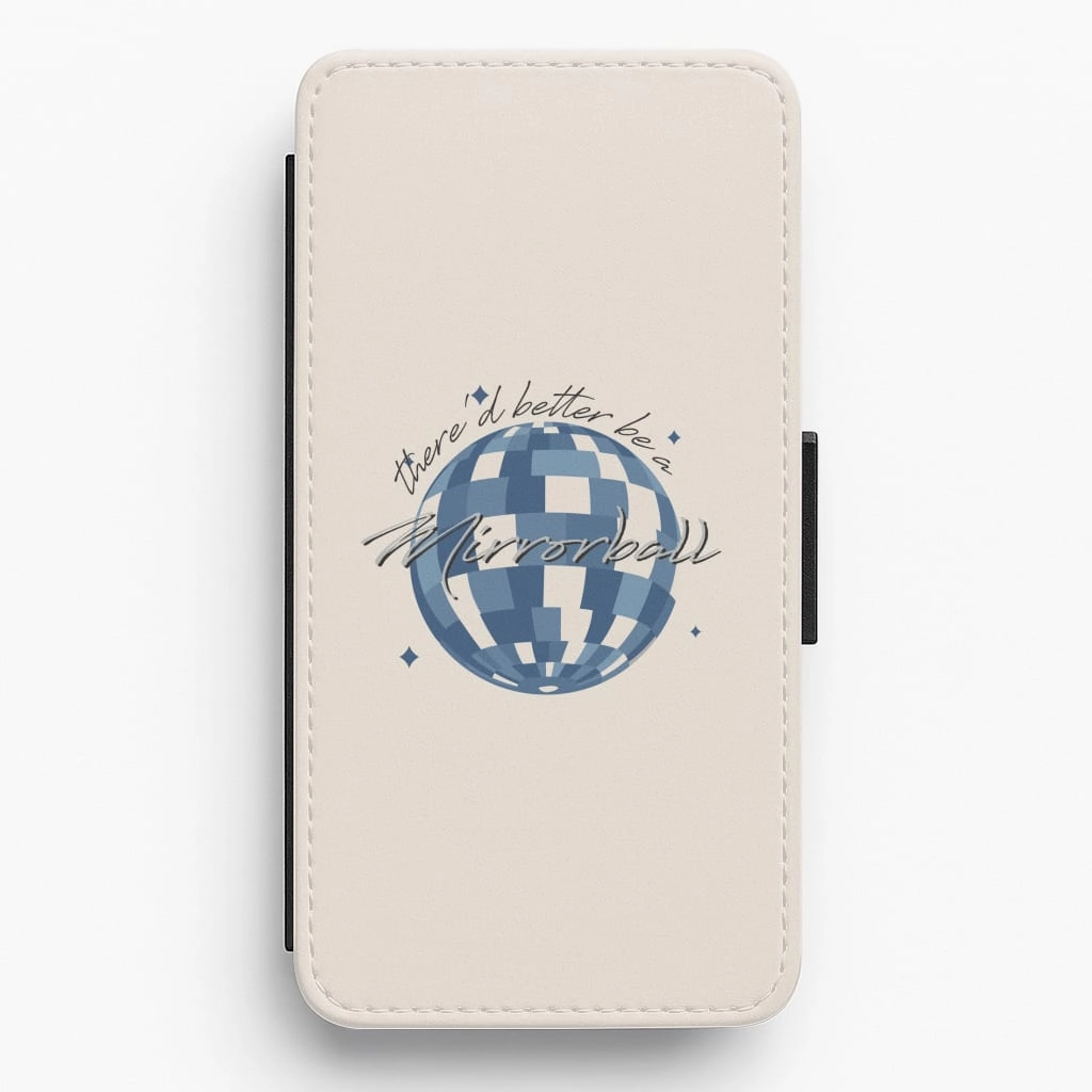 Comfort Layer Texture Mirrorball Flip / Wallet Phone Case